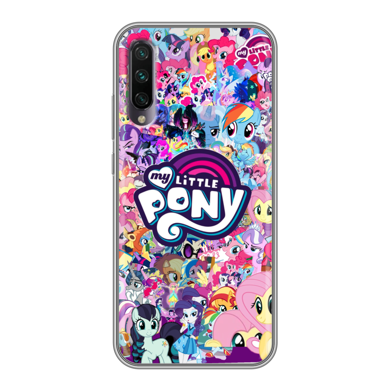 Силиконовый противоударный чехол на Xiaomi Mi A3 с принтом My little pony Дружба чудо Силиконовый противоударный чехол на Xiaomi Mi A3 с принтом My little pony Дружба чудо
