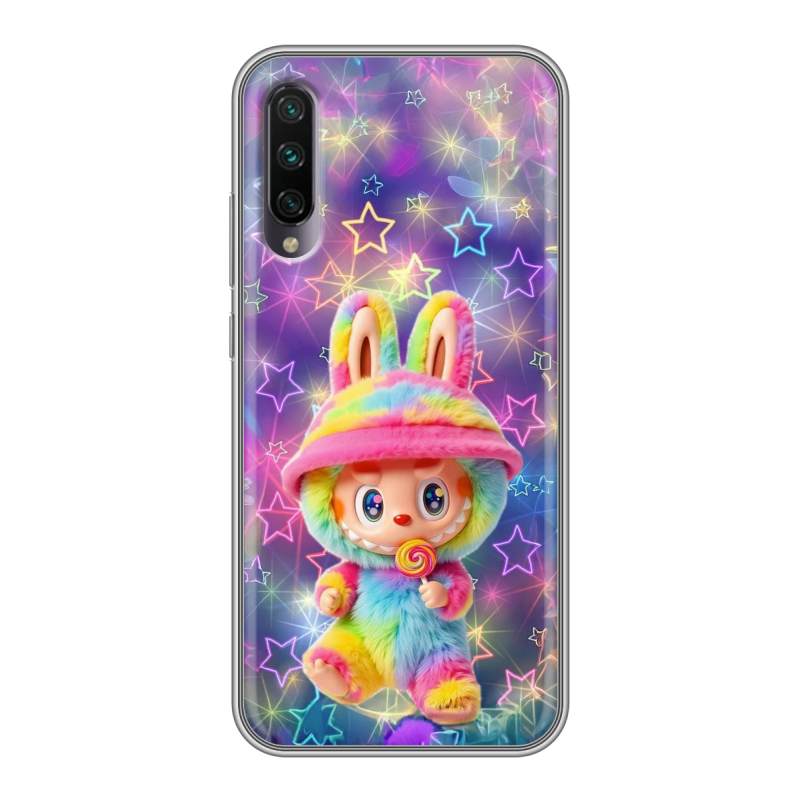 Силиконовый противоударный чехол на Xiaomi Mi A3 с принтом Labubu Лабубу Силиконовый противоударный чехол на Xiaomi Mi A3 с принтом Labubu Лабубу