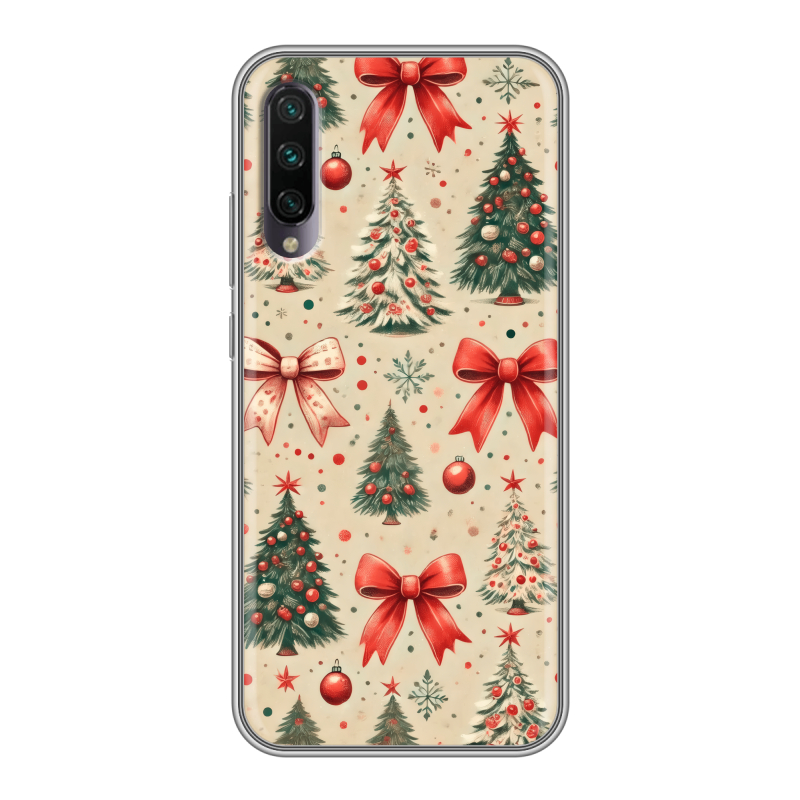Силиконовый противоударный чехол на Xiaomi Mi A3 с принтом Новый год Силиконовый противоударный чехол на Xiaomi Mi A3 с принтом Новый год