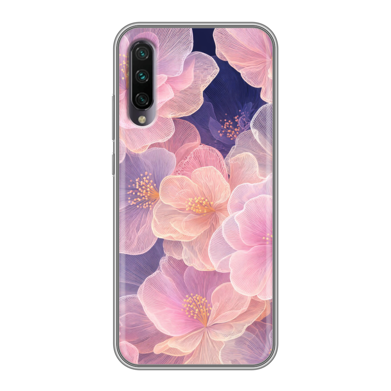Пластиковый чехол на Xiaomi Mi A3 с принтом женский Пластиковый чехол на Xiaomi Mi A3 с принтом женский