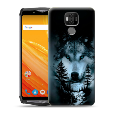 Силиконовый чехол на Ulefone Power 6 с принтом Лесной волк Силиконовый чехол на Ulefone Power 6 с принтом Лесной волк