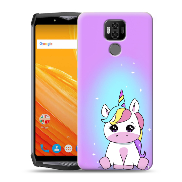 Силиконовый чехол на Ulefone Power 6 с принтом Единорог Силиконовый чехол на Ulefone Power 6 с принтом Единорог