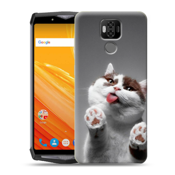 Силиконовый чехол на Ulefone Power 6 с принтом Коты Силиконовый чехол на Ulefone Power 6 с принтом Коты