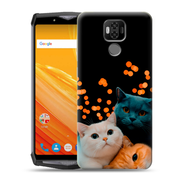 Силиконовый чехол на Ulefone Power 6 с принтом Кошки Силиконовый чехол на Ulefone Power 6 с принтом Кошки