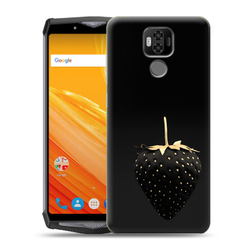 Силиконовый чехол на Ulefone Power 6 с принтом Черная клубника Силиконовый чехол на Ulefone Power 6 с принтом Черная клубника
