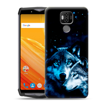 Силиконовый чехол на Ulefone Power 6 с принтом Волки Силиконовый чехол на Ulefone Power 6 с принтом Волки