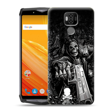 Силиконовый чехол на Ulefone Power 6 с принтом Скелет Силиконовый чехол на Ulefone Power 6 с принтом Скелет