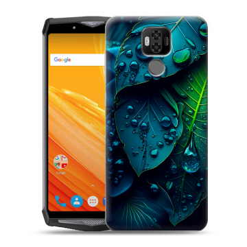 Силиконовый чехол на Ulefone Power 6 с принтом Листья Силиконовый чехол на Ulefone Power 6 с принтом Листья
