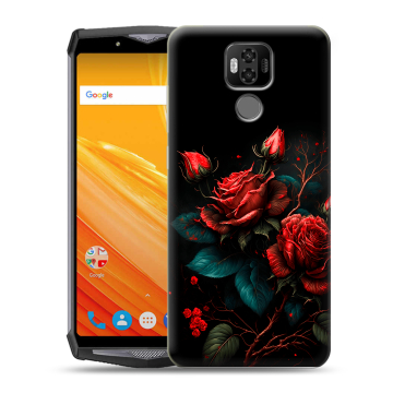 Силиконовый чехол на Ulefone Power 6 с принтом Розы красные Силиконовый чехол на Ulefone Power 6 с принтом Розы красные
