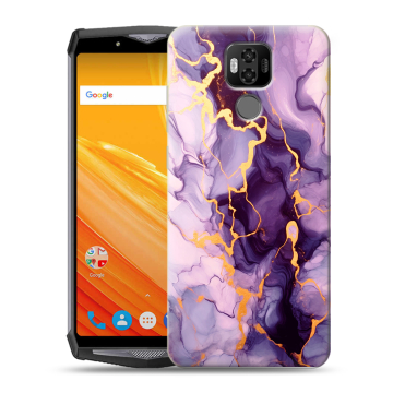 Силиконовый чехол на Ulefone Power 6 с принтом Мрамор Силиконовый чехол на Ulefone Power 6 с принтом Мрамор
