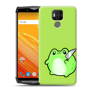 Силиконовый чехол на Ulefone Power 6 с принтом Лягушенок