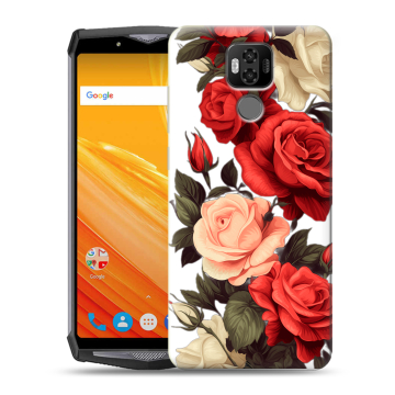 Силиконовый чехол на Ulefone Power 6 с принтом Розы Силиконовый чехол на Ulefone Power 6 с принтом Розы