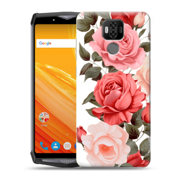 Силиконовый чехол на Ulefone Power 6 с принтом Розы Силиконовый чехол на Ulefone Power 6 с принтом Розы