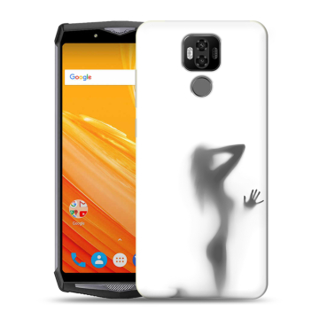 Силиконовый чехол на Ulefone Power 6 с принтом Силуэт