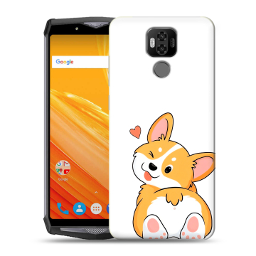 Силиконовый чехол на Ulefone Power 6 с принтом Корги Силиконовый чехол на Ulefone Power 6 с принтом Корги