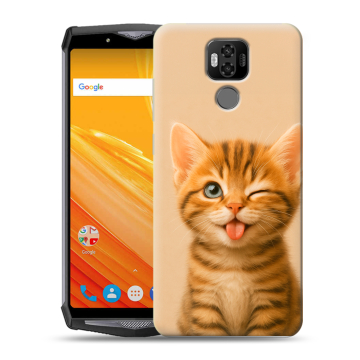 Силиконовый чехол на Ulefone Power 6 с принтом котенок