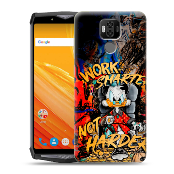 Силиконовый чехол на Ulefone Power 6 с принтом Дональд Дак Деньги Силиконовый чехол на Ulefone Power 6 с принтом Дональд Дак Деньги