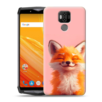 Силиконовый чехол на Ulefone Power 6 с принтом милая лиса Силиконовый чехол на Ulefone Power 6 с принтом милая лиса