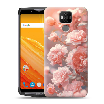 Силиконовый чехол на Ulefone Power 6 с принтом Розовые розы Силиконовый чехол на Ulefone Power 6 с принтом Розовые розы