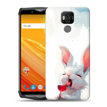 Силиконовый чехол на Ulefone Power 6 с принтом кролик зайчик Силиконовый чехол на Ulefone Power 6 с принтом кролик зайчик