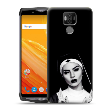 Силиконовый чехол на Ulefone Power 6 с принтом монашка Силиконовый чехол на Ulefone Power 6 с принтом монашка