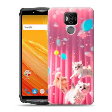 Силиконовый чехол на Ulefone Power 6 с принтом милые котики Силиконовый чехол на Ulefone Power 6 с принтом милые котики