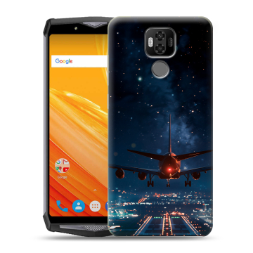 Силиконовый чехол на Ulefone Power 6 с принтом самолет Силиконовый чехол на Ulefone Power 6 с принтом самолет