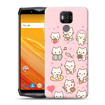 Силиконовый чехол на Ulefone Power 6 с принтом Hello Kitty Хелоу Кити