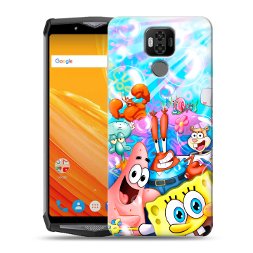 Силиконовый чехол на Ulefone Power 6 с принтом спанчбоб спанч боб Силиконовый чехол на Ulefone Power 6 с принтом спанчбоб спанч боб