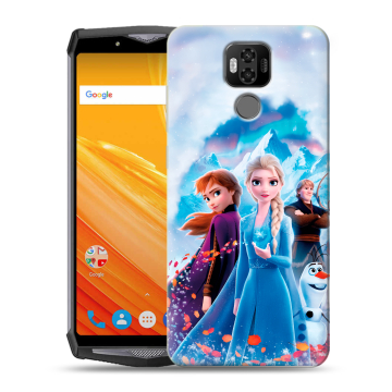 Силиконовый чехол на Ulefone Power 6 с принтом Холодное сердце Frozen Силиконовый чехол на Ulefone Power 6 с принтом Холодное сердце Frozen