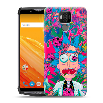 Силиконовый чехол на Ulefone Power 6 с принтом Рик и Морти Rick Morty
