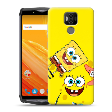 Силиконовый чехол на Ulefone Power 6 с принтом Спанч боб Спанчбоб Силиконовый чехол на Ulefone Power 6 с принтом Спанч боб Спанчбоб