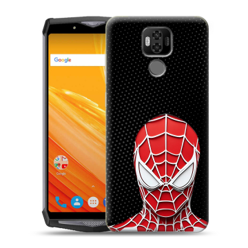 Силиконовый чехол на Ulefone Power 6 с принтом человек паук spiderman Силиконовый чехол на Ulefone Power 6 с принтом человек паук spiderman