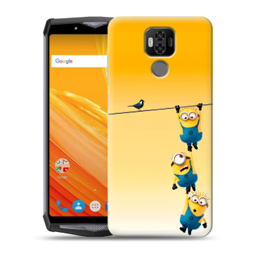 Силиконовый чехол на Ulefone Power 6 с принтом Миньоны