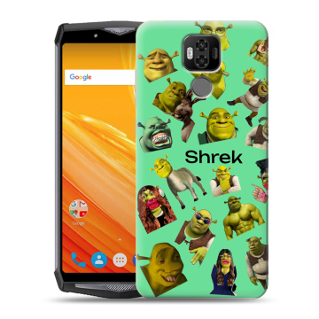 Силиконовый чехол на Ulefone Power 6 с принтом Шрек Shrek