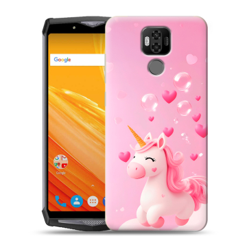 Силиконовый чехол на Ulefone Power 6 с принтом Единорог Силиконовый чехол на Ulefone Power 6 с принтом Единорог