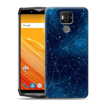 Силиконовый чехол на Ulefone Power 6 с принтом Космос звезды