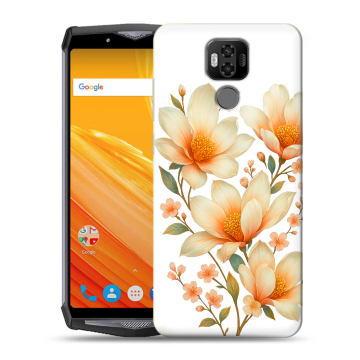 Силиконовый чехол на Ulefone Power 6 с принтом Цветы