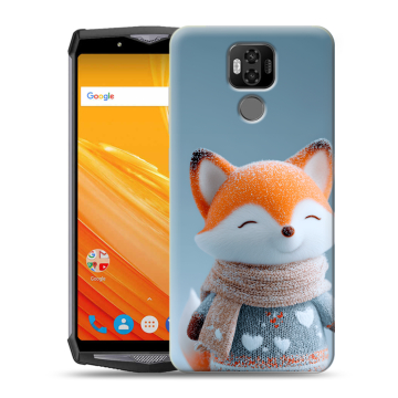 Силиконовый чехол на Ulefone Power 6 с принтом Лиса