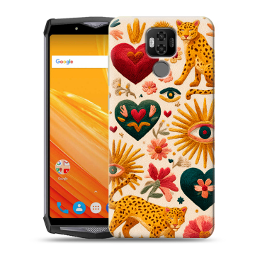 Силиконовый чехол на Ulefone Power 6 с принтом Модный принт