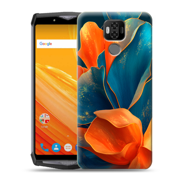 Силиконовый чехол на Ulefone Power 6 с принтом Цветы