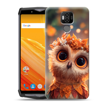 Силиконовый чехол на Ulefone Power 6 с принтом Милая сова Силиконовый чехол на Ulefone Power 6 с принтом Милая сова