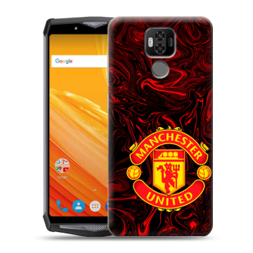 Силиконовый чехол на Ulefone Power 6 с принтом Manchester United Силиконовый чехол на Ulefone Power 6 с принтом Manchester United