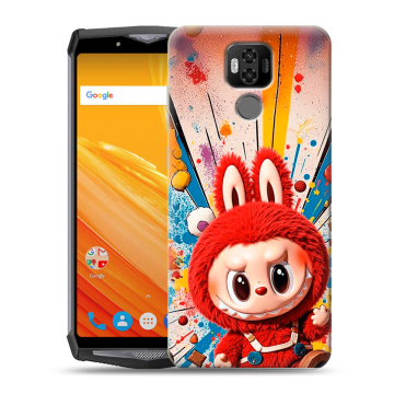 Силиконовый чехол на Ulefone Power 6 с принтом Labubu Лабубу Силиконовый чехол на Ulefone Power 6 с принтом Labubu Лабубу