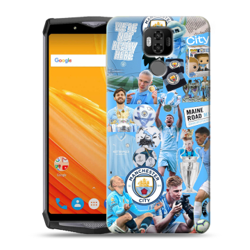Силиконовый чехол на Ulefone Power 6 с принтом Man City Манчестер Сити Силиконовый чехол на Ulefone Power 6 с принтом Man City Манчестер Сити