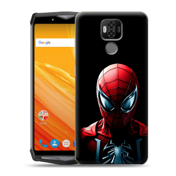 Силиконовый чехол на Ulefone Power 6 с принтом Spiderman Человек паук