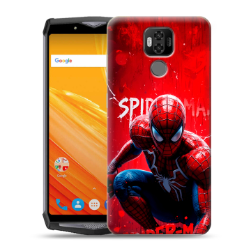 Силиконовый чехол на Ulefone Power 6 с принтом Spiderman Человек паук Силиконовый чехол на Ulefone Power 6 с принтом Spiderman Человек паук