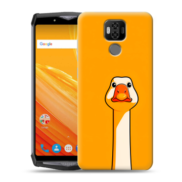 Силиконовый чехол на Ulefone Power 6 с принтом Смешная утка Силиконовый чехол на Ulefone Power 6 с принтом Смешная утка