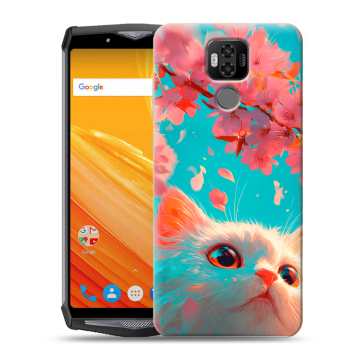 Силиконовый чехол на Ulefone Power 6 с принтом Красивый кот Силиконовый чехол на Ulefone Power 6 с принтом Красивый кот