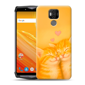 Силиконовый чехол на Ulefone Power 6 с принтом Милые котята Силиконовый чехол на Ulefone Power 6 с принтом Милые котята